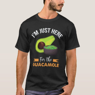 T-shirt Je Suis Juste Ici Pour La Nourriture Mexicaine Gua