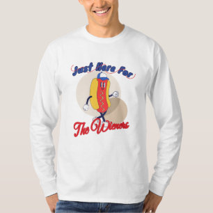 T-shirt Je suis juste ici pour le 4 juillet de la chemise