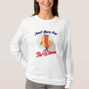 T-shirt Je suis juste ici pour le 4 juillet de la chemise