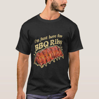 T-shirt Je suis juste ici pour le barbecue Fu Grill Fu