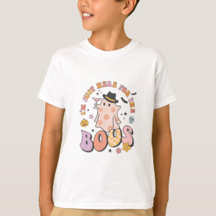 T-shirt Je suis juste ici pour le Boos, Retro Super Hallow