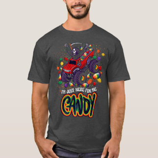T-shirt Je suis juste ici pour le Camion Monster Candy Hal