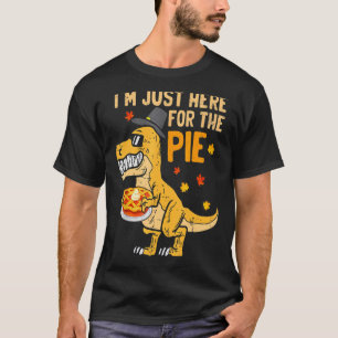 T-shirt Je suis juste ici pour le Citrouille Pie Thanksgiv