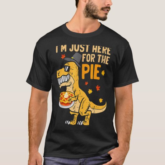 T-shirt Je suis juste ici pour le Citrouille Pie Thanksgiv (Devant)