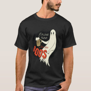 T-shirt Je suis juste ici pour le FUNNY Halloween Ghost BO