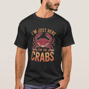 T-shirt Je suis juste ici pour le pêcheur d'animaux marins