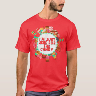 T-shirt Je Suis Juste Ici Pour Le Sucre de canne De Sucre 