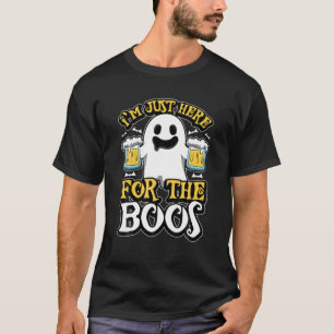 T-shirt Je suis juste ici pour les Boos - Ghost Booze - Ha