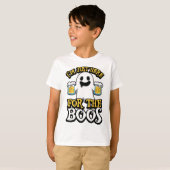 T-shirt Je suis juste ici pour les Boos - Ghost Booze - Ha (Devant entier)