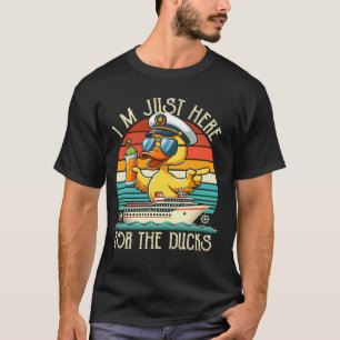 T-shirt Je suis juste ici pour les canards drôles de canar