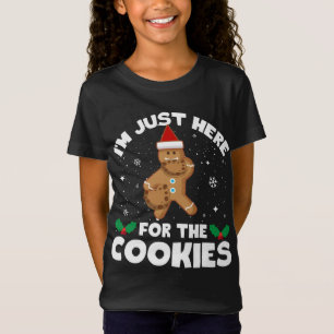 T-Shirt Je suis juste ici pour les cookies amusant Ging de