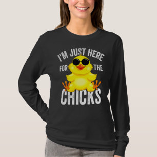 T-shirt Je suis juste ici pour les enfants Pâques pour Tod