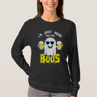 T-shirt Je suis juste ici pour les huées Citrouille de Ha