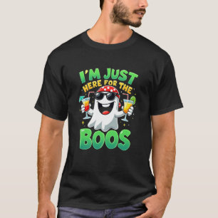 T-shirt Je suis juste ici pour les huées Drôle de fantôme