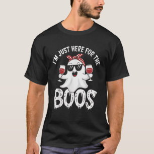 T-shirt Je suis juste ici pour les huées Drôle de fantôme