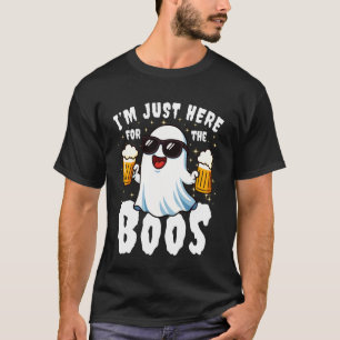 T-shirt Je suis juste ici pour les huées Halloween Homme F