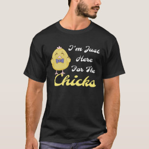 T-shirt Je suis juste ici pour les pousses heureux oeufs d