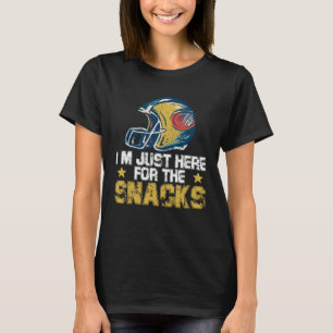 T-shirt Je suis juste ici pour les snacks American Footbal