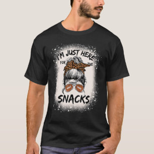 T-shirt Je suis juste ici pour les snacks American Footbal