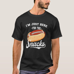 T-shirt Je suis juste ici pour les snacks Fantasy Football