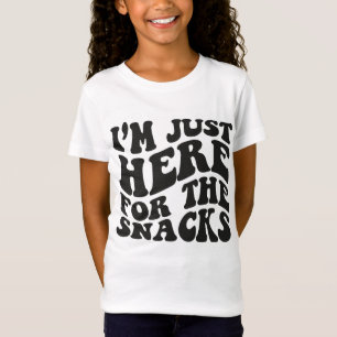 T-Shirt Je suis juste ici pour les snacks svg - gamins svg