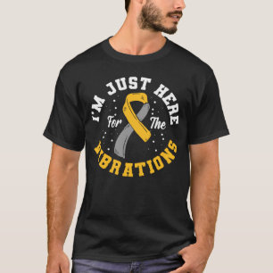 T-shirt Je suis juste ici pour les Vibrations ASL Deaf Awa
