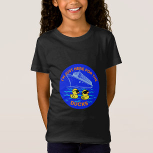 T-Shirt Je suis juste là pour la croisière des canards