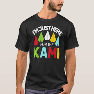 T-shirt Je suis juste là pour la grue à l'origami japonais