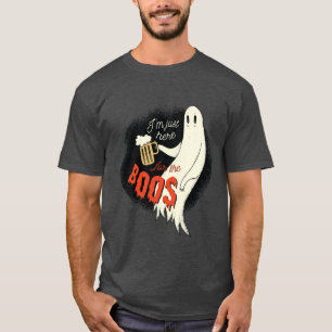 T-shirt Je Suis Juste Là Pour Le Fantôme D'Halloween Drôle