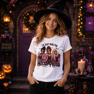 T-shirt Je suis juste là pour le Hocus Pocus des sorcières