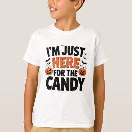 T-shirt Je suis juste là pour les bonbons Funny Halloween