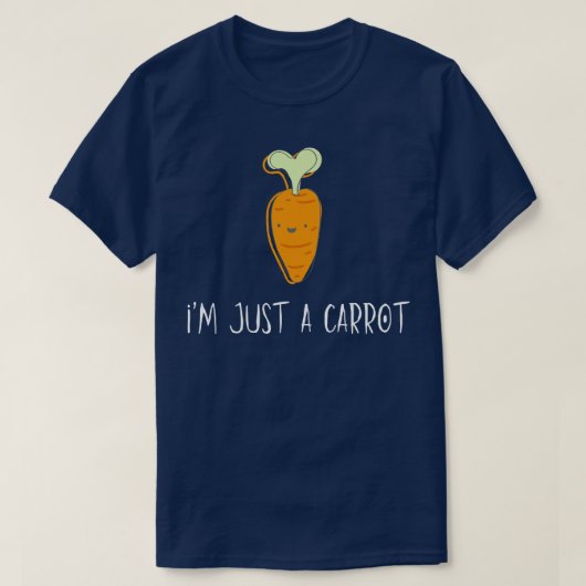 T-shirt Je Suis Juste Une Carotte (Design devant)