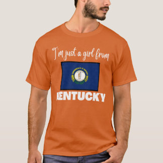 T-shirt Je suis juste une fille de la fierté de l'État du 