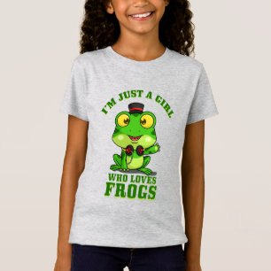 T-Shirt Je suis juste une fille qui aime les grenouilles