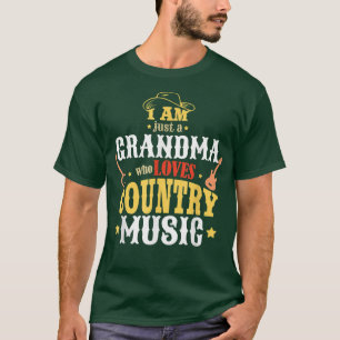 T-shirt Je Suis Juste Une Grand-Mère Qui Aime La Musique D
