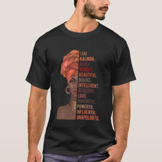 T-shirt Je suis Kalinda Black Woman Histoire Mois 2020 Fie
