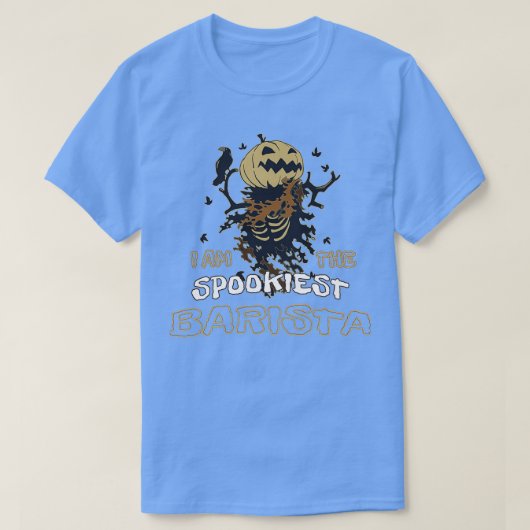 T-shirt Je Suis La Barista La Plus Spookiante (Design devant)