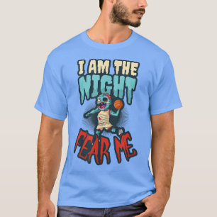 T-shirt Je suis la conception de la nuit Halloween Basketb