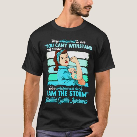 T-shirt JE SUIS LA CONSCIENCE INTERSTITIELLE DE LA tempête (Devant)