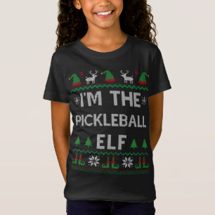 T-Shirt Je suis la famille des elfes de la fête qui corres