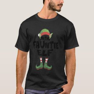T-shirt Je Suis La Fauntie Elf Christmas Eve Xmas Tante El