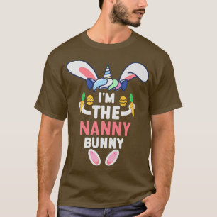 T-shirt Je suis la fête de Pâques de la Nanny Bunny Matchi