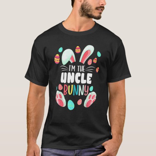 T-shirt Je suis la fête de Pâques de l'oncle Bunny Matchin (Devant)