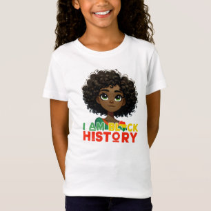 T-Shirt Je suis la fille aux cheveux bouclés de l'histoire
