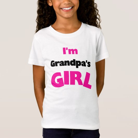 T-Shirt Je suis la fille de grand-père (Devant)