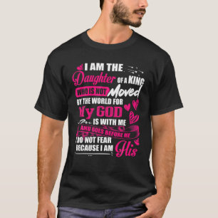 T-shirt Je Suis La Fille D'Un Roi Père Fête T Chemise F