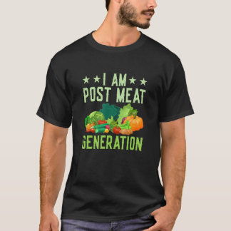 T-shirt Je suis la génération post viande véganisme légume