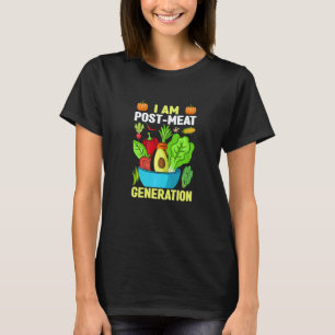 T-shirt Je suis la génération post viande Véganisme Légume
