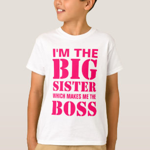 T-shirt Je suis la grande soeur qui me fait la chemise de
