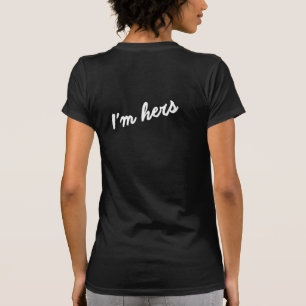 T-SHIRT JE SUIS LA MIENNE CHEMISE DE COUPLES DE MARIAGE LE